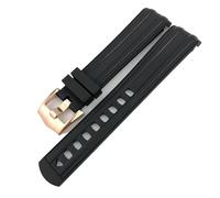 GGYTMQL Fluorous Silicone Rubber Watchband 19mm 20mm 21mm Fit for 300 Waterproof Watch Strap Tools