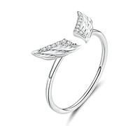 GGYTMQL Flying Wings Open Finger Rings for Women Adjustable Size Jewelry