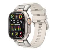 GGYTMQL For band 49mm 46mm 45mm 44mm 42mm Fluororubber Watchbands 10th Waterproof FKM Strap