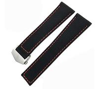 GGYTMQL for Carrera AQUARACER 20mm 22mm Watch Bracelets Canvas Nylon Leather Watch Strap Fold Buckle Black Watch Band (Color : Black Blue Silver, Size : 22mm)