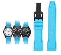 GGYTMQL for Fluoro Rubber Watch Strap Quick Release Pilot F1 Team Waterproof Sports Bracelet Watchband 20mm 21mm 22mm