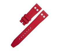 GGYTMQL for Portugieser Soft Strap Wristband 20mm 21mm 22mm Nature Fluororubber Rubber with Rivet Watchband Watch Strap