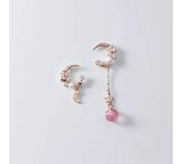 GGYTMQL for s925 earrings women korean style star moon diamond