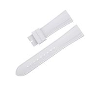 GGYTMQL for Strap M79360.M79363 Stainless Fold Buckle Black Bay 1958 41mm Dial 22mm Flat End Soft Fluororubber WatchBands Watch Strap