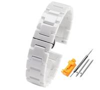 GGYTMQL For Women Man Ceramic Bracelet Stainless Steel Combination Watchband Strap Fashion Watch Wristwatch Band