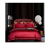 GGYTMQL Four piece bedding set Bed Four Pieces Deluxe 1000TC Cotton Bedding Set 4/6 Piece Double Queen King Size Embroidered Duvet Cover Sheet Pillowcase (8-260x230 6pcs