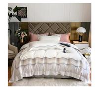 GGYTMQL Four piece bedding set Elegant embroidery 1000TC Cotton duvet cover linen king bedding queen size comforter sets juego de cama Bed four pieces set,