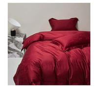 GGYTMQL Four piece bedding set Four Pieces Black Luxury Satin Jacquard and 1000TC Cotton Patchwork Bedding Silky Soft Duvet Cover Set Sheet Pillowcases (E-FLAT BED SHEET-KING 4PCS
