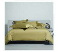 GGYTMQL Four piece bedding set Premium 100% Egyptian Cotton Solid white pink Bedding Set Soft Twin Double Queen King Duvet Cover flat/Fitted Sheet Pillowcases Bed four pieces set,