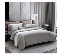 GGYTMQL Four piece bedding set White Solid Color Duvet Cover with Zipper 1000TC Egyptian Cotton Long Staple Silky Soft Premium Bedding set Twin Full Queen Double Bed four pieces set,