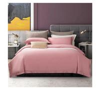 GGYTMQL Four piece bedding set White Solid Color Duvet Cover with Zipper 1000TC Egyptian Cotton Long Staple Silky Soft Premium Bedding set Twin Full Queen Double Bed four pieces set,