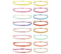 GGYTMQL Friendship Bracelets for Women Gifts Christmas Stockings Stuffers Waterproof Ankle Bracelets Adjustable String Bracelet Stacks Jewelry Friendship Gifts
