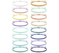 GGYTMQL Friendship Bracelets for Women Gifts Christmas Stockings Stuffers Waterproof Ankle Bracelets Adjustable String Bracelet Stacks Jewelry Friendship Gifts