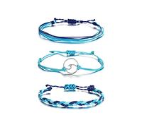 GGYTMQL Friendship Bracelets for Women Gifts Christmas Stockings Stuffers Waterproof Ankle Bracelets Adjustable String Bracelet Stacks Jewelry Friendship Gifts