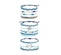 GGYTMQL Friendship Bracelets for Women Gifts Christmas Stockings Stuffers Waterproof Ankle Bracelets Adjustable String Bracelet Stacks Jewelry Friendship Gifts