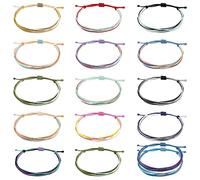 GGYTMQL Friendship Bracelets for Women Gifts Christmas Stockings Stuffers Waterproof Ankle Bracelets Adjustable String Bracelet Stacks Jewelry Friendship Gifts