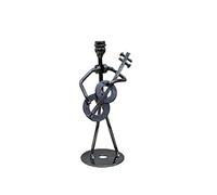 GGYTMQL Garden Ornament 13Cm Iron Music Band Figurine Metal Musician Model Iron Music Player Crafts Vintage Office Home Decor 5