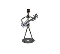 GGYTMQL Garden Ornament 13Cm Iron Music Band Figurine Metal Musician Model Iron Music Player Crafts Vintage Office Home Decor 5