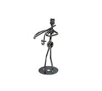 GGYTMQL Garden Ornament 13Cm Iron Music Band Figurine Metal Musician Model Iron Music Player Crafts Vintage Office Home Decor 5