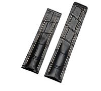 GGYTMQL Genuine Leather Strap 22mm 24mm Watch Band For Breitling mens watch cow leather bracelet with Deployment buckle