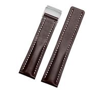 GGYTMQL Genuine Leather Strap 22mm 24mm Watch Band For Breitling mens watch cow leather bracelet with Deployment buckle