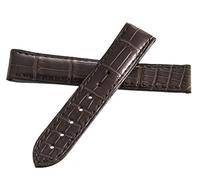 GGYTMQL Genuine Omega 17mm Brown Leather Watch Band Strap 98000134 GAC