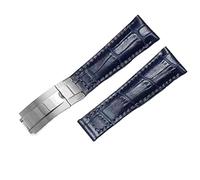 GGYTMQL Genuine Strap for Water Green 20mm Butterfly Buckle Watch Band Watch Strap