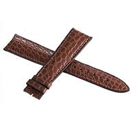 GGYTMQL Girard Perregaux 20mm x 16mm Brown Leather Watch Band Strap
