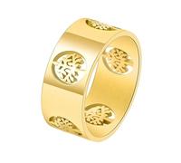 GGYTMQL Girl Products Men Titanium Steel Tree Of Life Ring Men's Hollow Casual Rings Jewelry-T40 Gifts