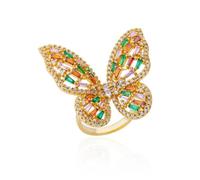 GGYTMQL Girl Products Rings Ring Jewellery Women Men Butterfly Rings For Women Stone Ring Wedding Gifts