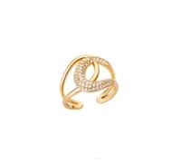 GGYTMQL Girl Products Rings Ring Jewellery Women Men Crystal Heart Rings For Women Opening Adjustable Ring Gifts
