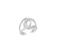 GGYTMQL Girl Products Rings Ring Jewellery Women Men Crystal Heart Rings For Women Opening Adjustable Ring Gifts