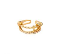 GGYTMQL Girl Products Rings Ring Jewellery Women Men Crystal Heart Rings For Women Opening Adjustable Ring Gifts