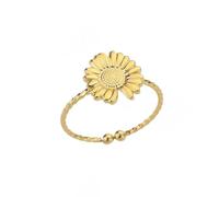 GGYTMQL Girl Products Rings Ring Jewellery Women Men Daisy Rings For Women Open Adjustable Ring Femme Flower Couple Wedding Gifts