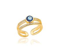 GGYTMQL Girl Products Rings Ring Jewellery Women Men Evil Eye Rings For Women Opening Blue Ring Gifts