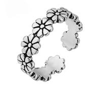 GGYTMQL Girl Products Rings Ring Jewellery Women Men Flowers Finger Rings Dazzling Daisy Stackable Ring, Clear For Women Wedding Gifts