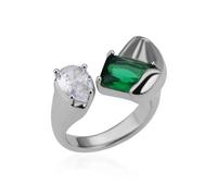 GGYTMQL Girl Products Rings Ring Jewellery Women Men Green Water Drop Rings For Women Opening Ring Couple Wedding Engagement Gifts