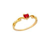 GGYTMQL Girl Products Rings Ring Jewellery Women Men Red Heart Rings For Women Adjustable Female Ring Wedding Gifts