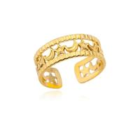 GGYTMQL Girl Products Rings Ring Jewellery Women Men Star Moon Rings For Women Open Adjustable Double Layers Ring Vintage Series Aesthetic Wedding Gifts