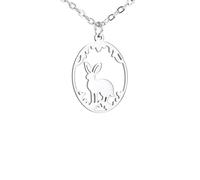 GGYTMQL Girls jewelry Accessories Necklace for Women, Hollow Ellipse Animals Cute Rabbit Birds Series Chain Necklace - Sweet Rabbit Charm Necklace, Necklace for Women necklace