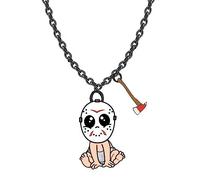 GGYTMQL Halloween Cartoon Cute Doll Pendant Necklaces Costume Dress Up Necklace for Women Men