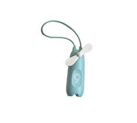 GGYTMQL Hand Held Fans 1pc for Lanyard Travel Portable Lovely Handheld Outdoor Charging Fan USB Mini with fan (Color : Green, Size : 13.9X4.7CM)