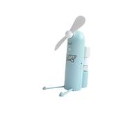 GGYTMQL Hand Held Fans 1pc Shape Mini Fan Holder Cartoon Phone Spray Rechargeable Portable Water USB fan (Color : Green, Size : 12.5X10.3CM)