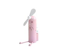 GGYTMQL Hand Held Fans 1pc Shape Mini Fan Holder Cartoon Phone Spray Rechargeable Portable Water USB fan (Color : Green, Size : 12.5X10.3CM)