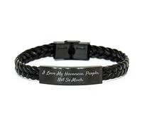 GGYTMQL Havanese Dog Enthusiasts Will Love This Funny Braided Leather Bracelet, Gifts from Friends or Family, Birthday Unique Gifts for Him or Her, Small, Leather, no gemstone