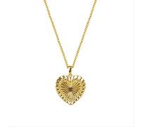 GGYTMQL heart shape real necklace for women jewelry pendant chain 18k collar Made in China