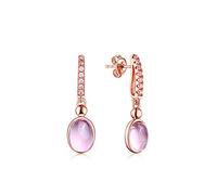 GGYTMQL Hibiscus Earrings In 925 Sterling Silver 18K Rose Gold Hypoallergenic Earrings