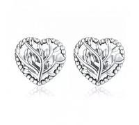GGYTMQL Hollow Line Tree Leaves Heart Stud Earrings for Women Jewelry