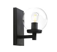 GGYTMQL Industrial Glass Wall Sconce Lighting, Globe Up/Down Wall Light Fitting for Kitchen,Bedroom,Dining Room,Restaurant, Living Room (Brushed)