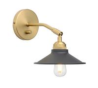 GGYTMQL Industrial Loft Metal Wall Light, Dimmable Switched Sconce Wall Light, E27 Vintage Wall Lamp for Living Room Kitchen Bedroom Restaurant Cafe Bar (Black)